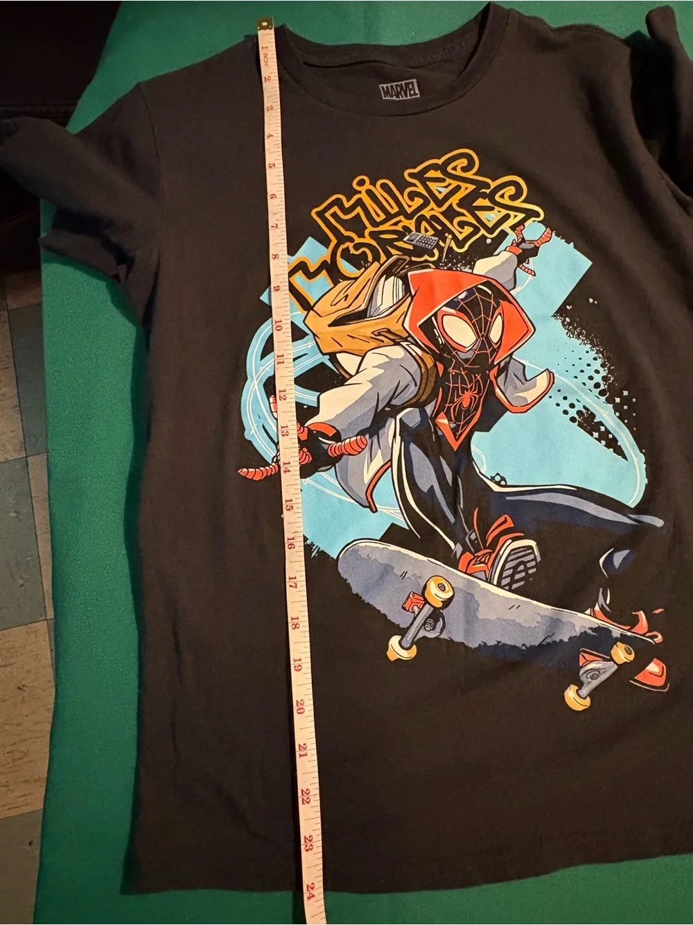 Marvel Miles Morales Black Graphic Tee for Kids